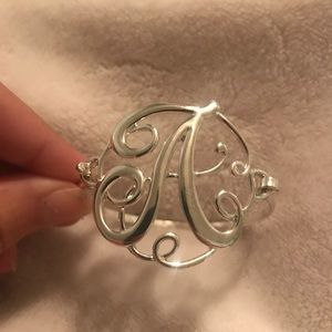 Letter "A" initial bracelet